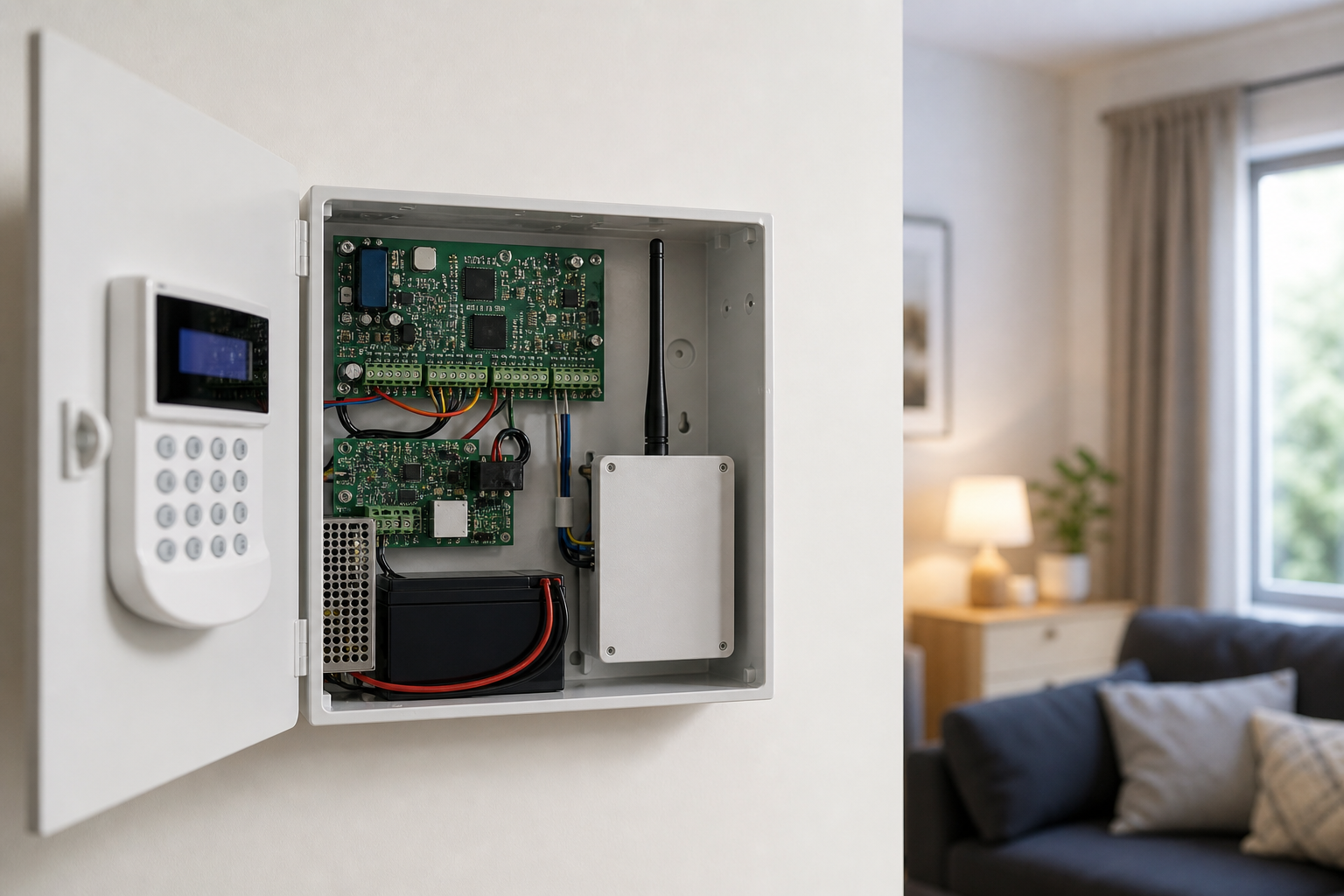 Dual-path alarm monitoring equipment with cellular backup