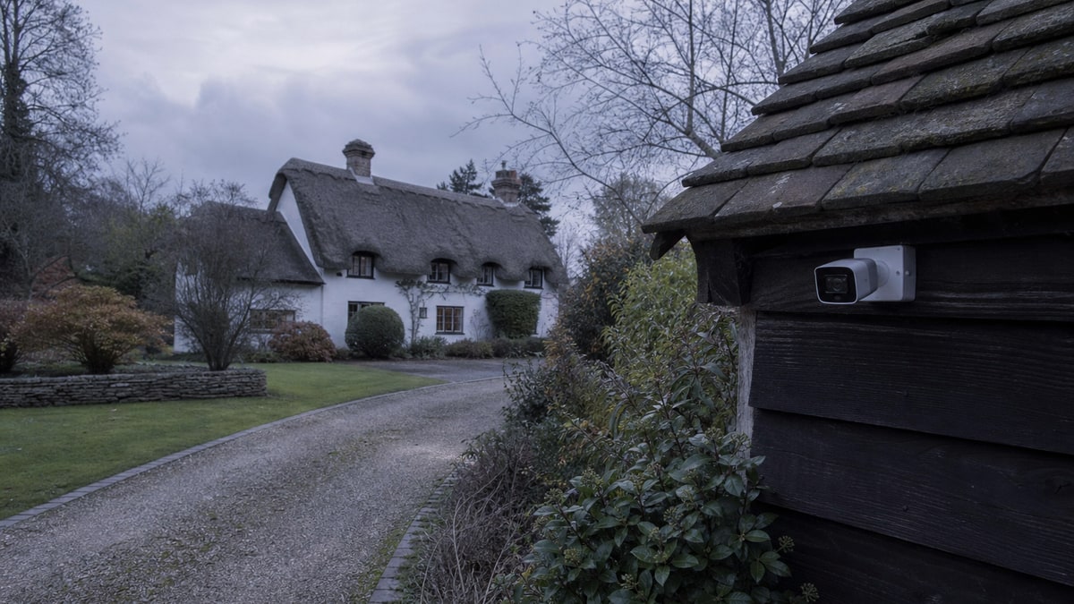 Thatched cottage in the English countryside