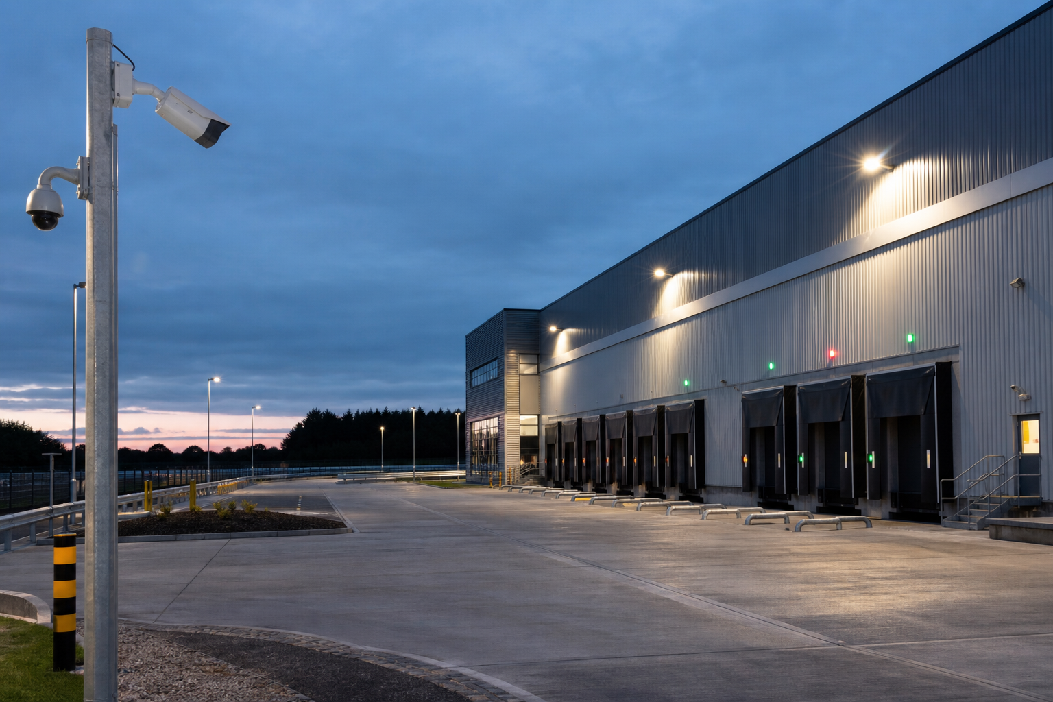 Commercial security system protecting a Hertfordshire business